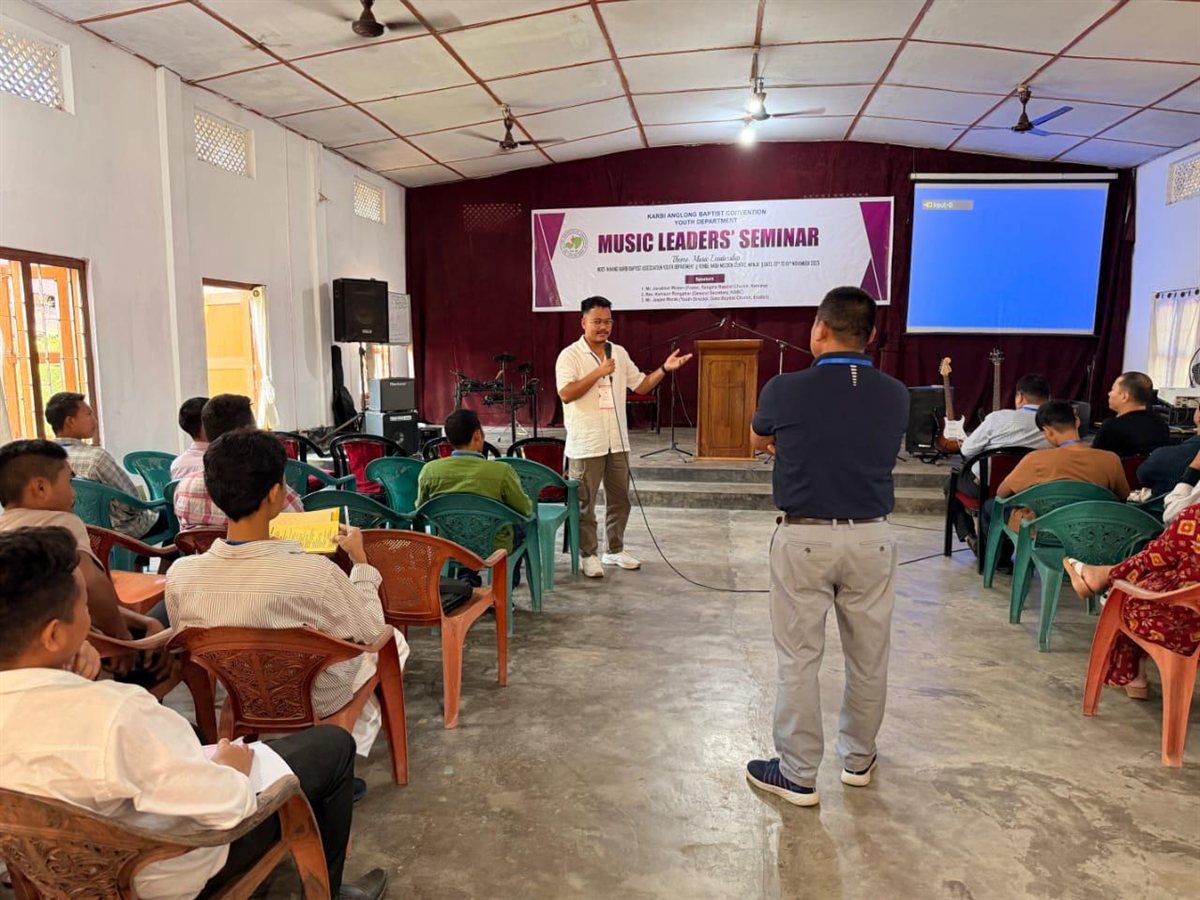 Music Leadership Seminar session at NKBA Mission Center, Manja